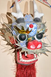 Kop van een Chinese drakenvlieger