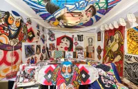 Japanse kamer in het huis van Malcolm Goodman